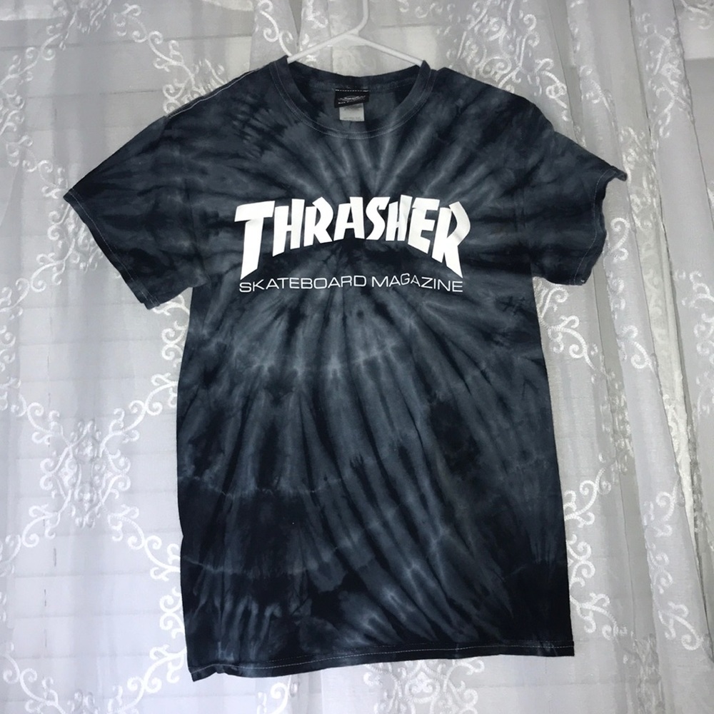 Dark Tie dye Thrasher t-shirt